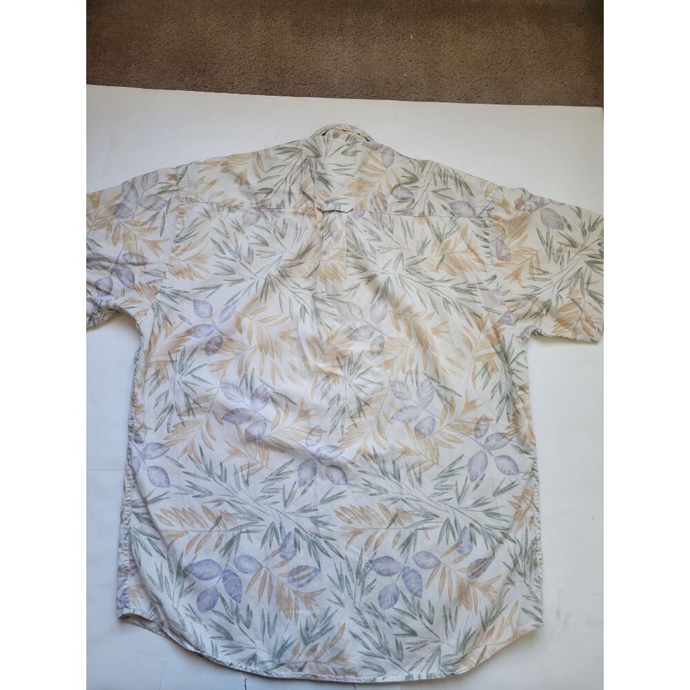 Pendleton Colorful Leaf Pattern Button Down Short… - image 9